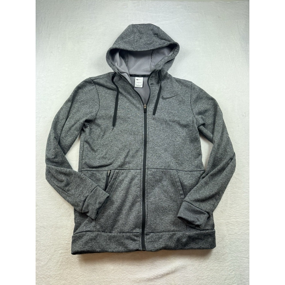 Nike Therma Fit Full Zip Active Wear Hoodie Women's Size Small S Gray Activewear